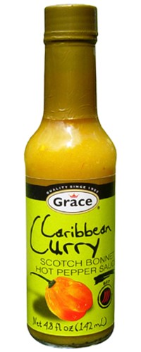 Grace Caribbean Curry Scotch Bonnet Hot Sauce 4.8 oz